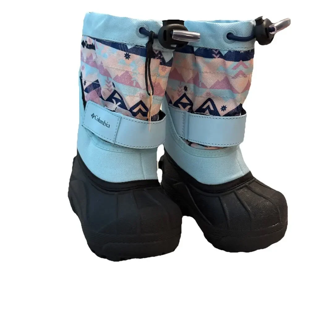 Columbia Big Kids' Snow Boot Blue Girls - Size 5 C - New